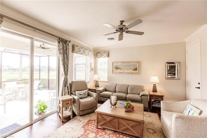 Very light and bright! Enjoy your views from the living room or lanai