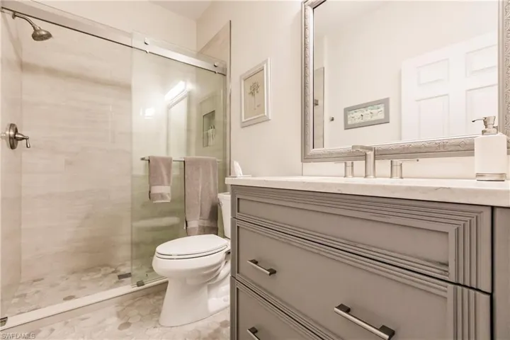 Second bath room, totally updated in tasteful neutrals