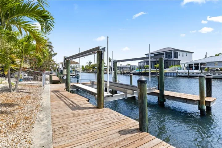 Your dock is ready for your boat, offering easy access to fishing, cruising, or simply enjoying the views.