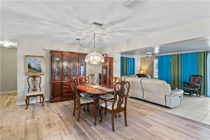 Perfectly situated in the heart of the home, this dining space connects effortlessly to the kitchen, living room, and outdoor areas.