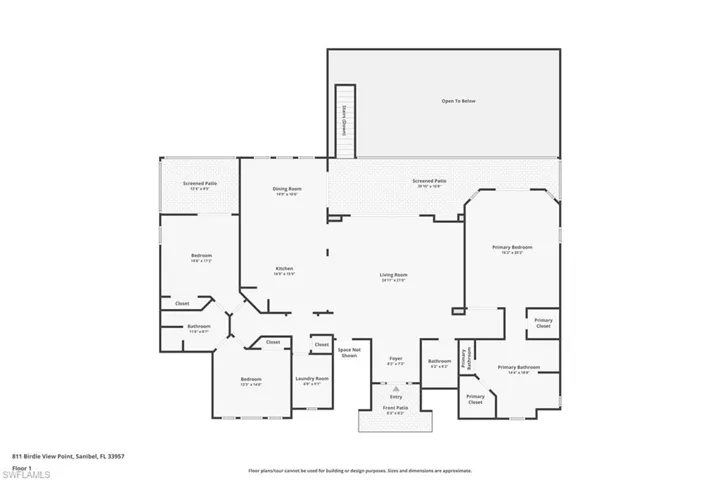 View of floor plan / room layout