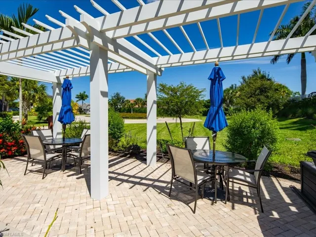 View of patio / terrace featuring a pergola