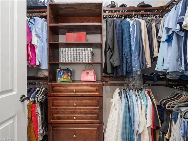 View of walk in closet in the Primary Suite