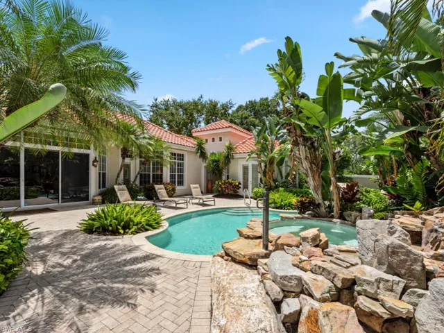 View of courtyard swimming pool