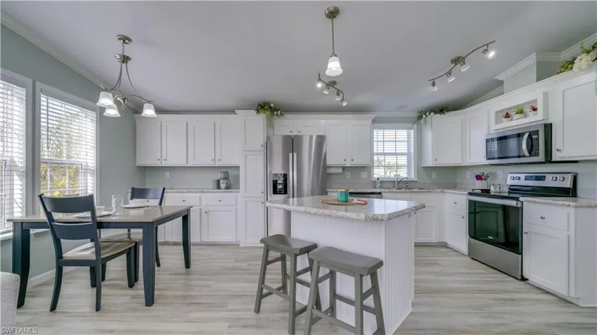 View of Kitchen and Dining area