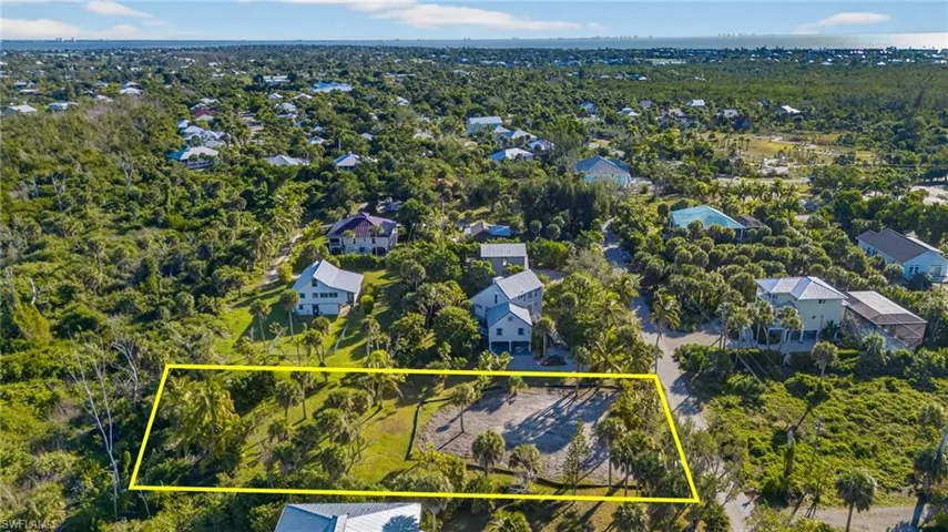 Aerial View of Lot with Lot Lines