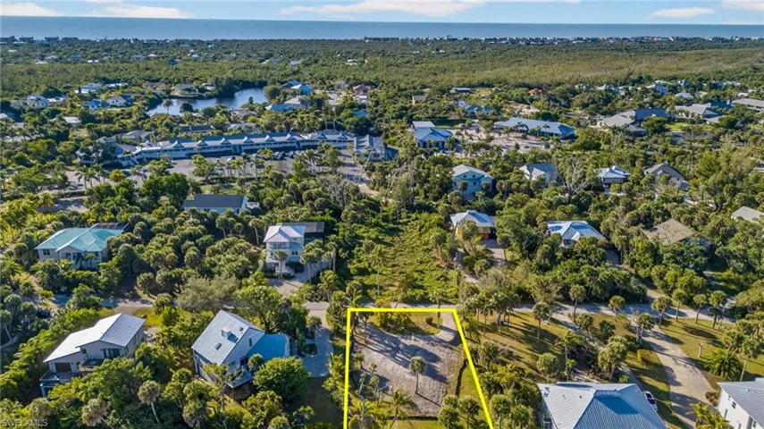 Aerial View of Lot with Lot Lines