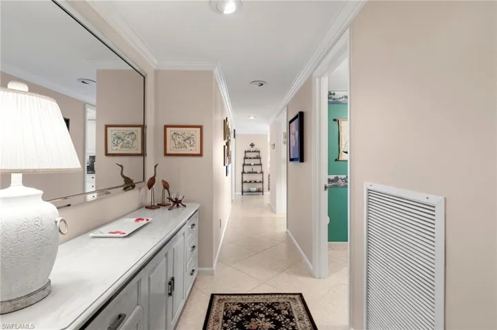 Inviting front entry to the condo unit