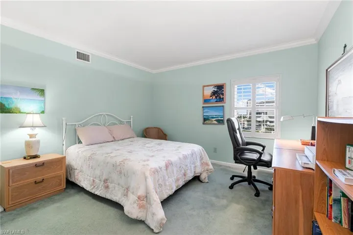 Crown molding, high impact window and plantation shutters