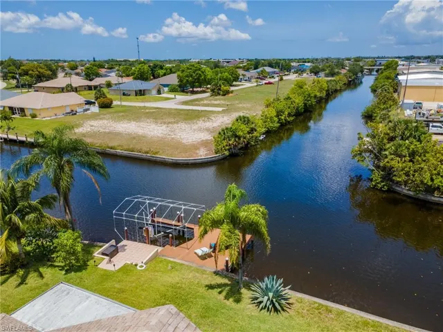 Bird's eye view of a large body of water