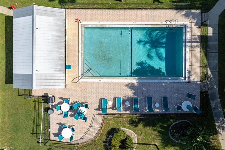 Birds eye view of property