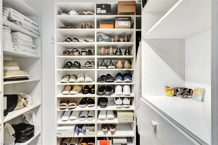 View of spacious closet