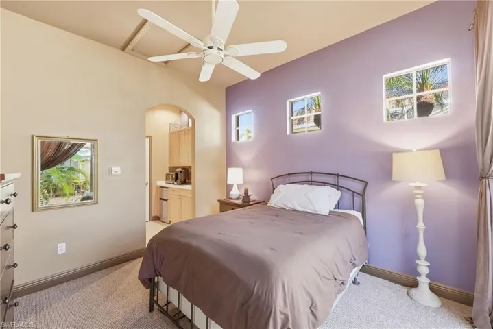 Cabana Bedroom has kitchenette and full bath