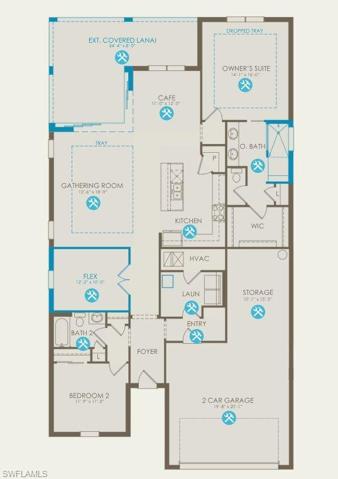 Floor plan with structurals