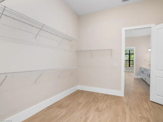 Large owner closet.