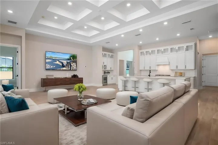 Furnishings digitally staged.