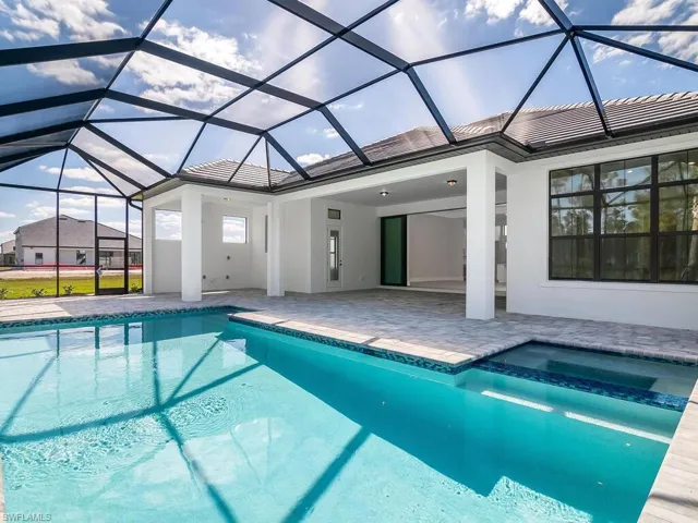 Relax in your very own heated pool and spa.