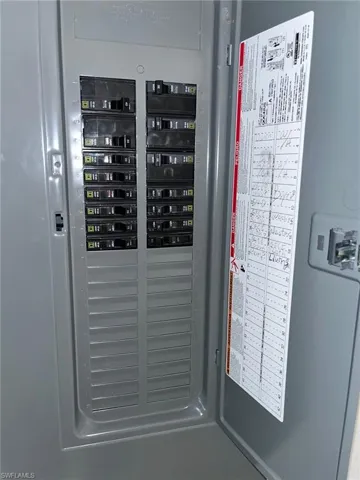 Utility room with electric panel