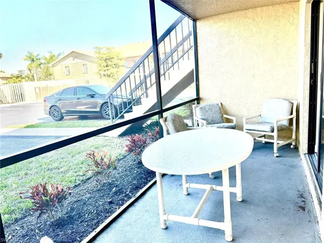 Balcony with a sunroom