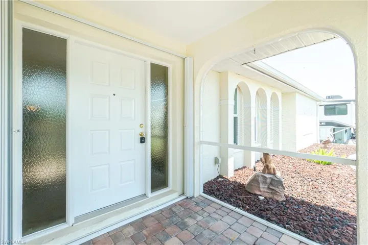View of exterior entry