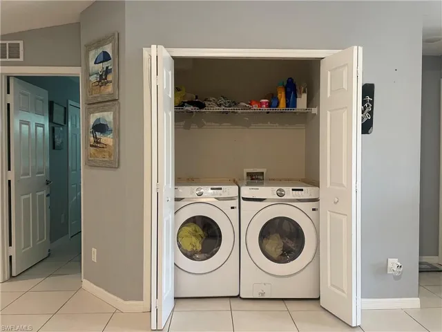 New washer and dryer