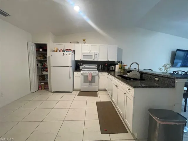 plenty cabinets, pantry and granite countertop