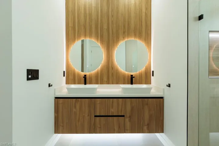 Full bath with double vanity