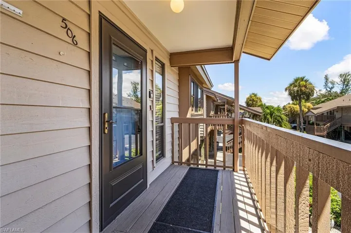 View of front porch