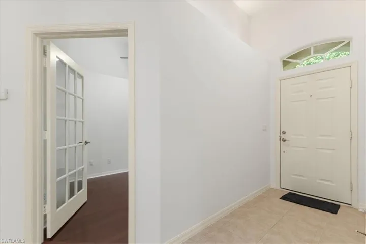 View of tiled foyer