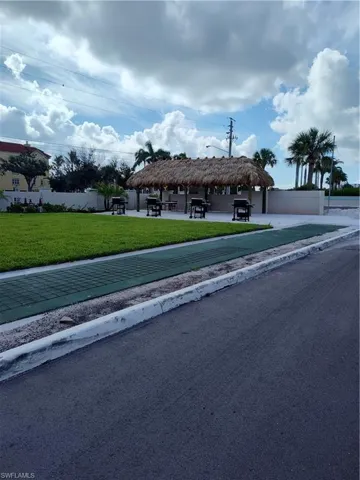 Single story home featuring a gazebo