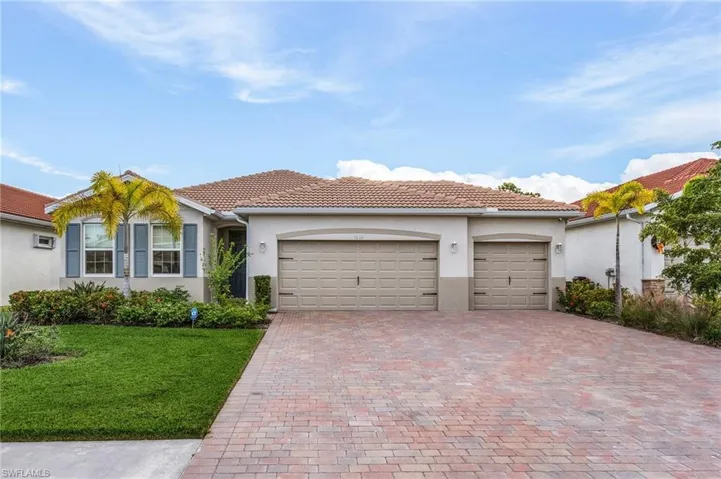 Mediterranean / spanish home with a coveted 3 car garage.