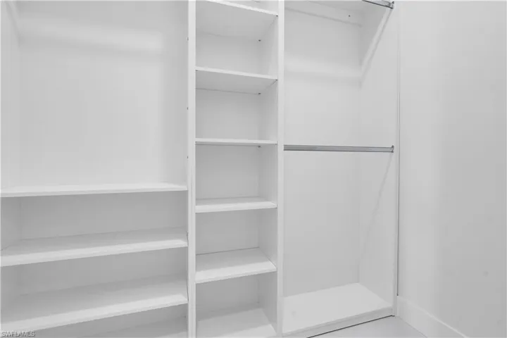 View of spacious closet