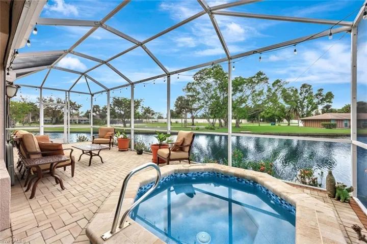 Pavered lanai and spa are perfect for relaxing or entertaining family and friends.