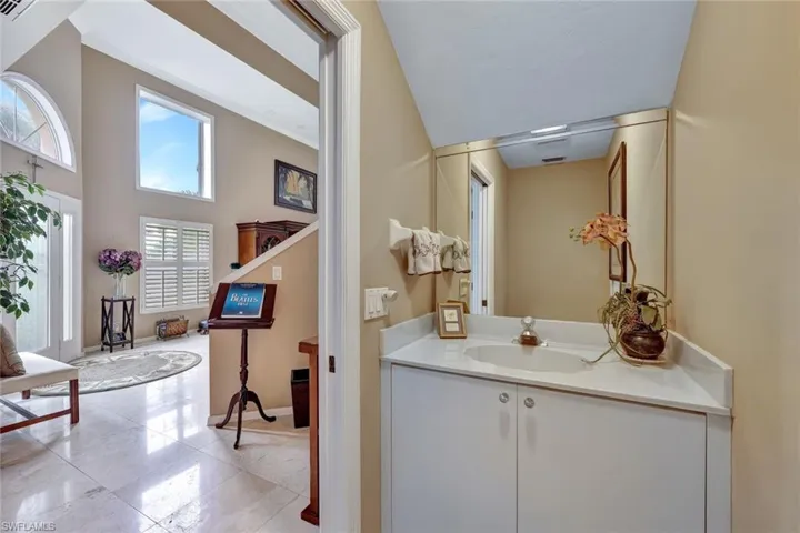 First floor Powder Room. This spacious home has 3 Full Bathrooms and this half-bath!