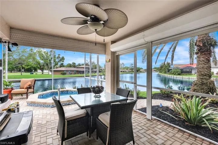 Relax in your SPA on the screened Lanai and enjoy a WIDE WATER View and spectacular sunsets.