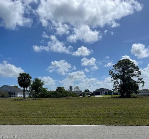 View of grassy yard