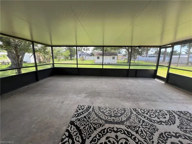 Spacious screened lanai with insulated ceilings.