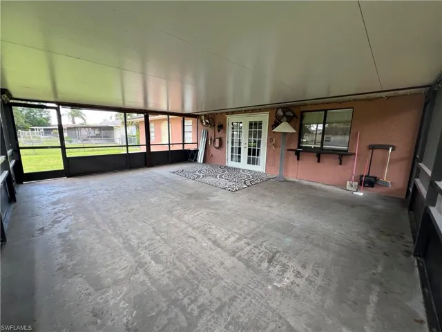 Spacious screened lanai with insulated ceilings.