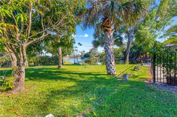 View of yard featuring a water view