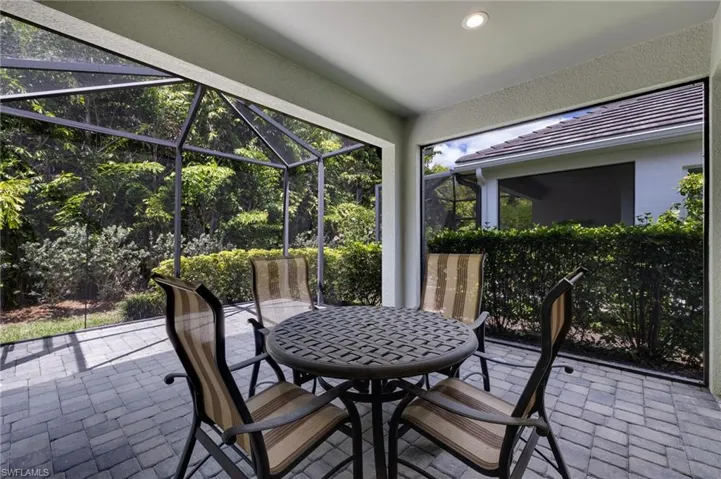 Screened lanai