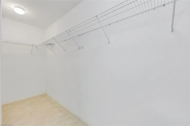 Large walk in closet