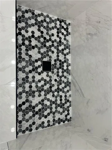 Interior details with tiled shower