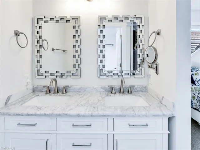 Bathroom with double vanity