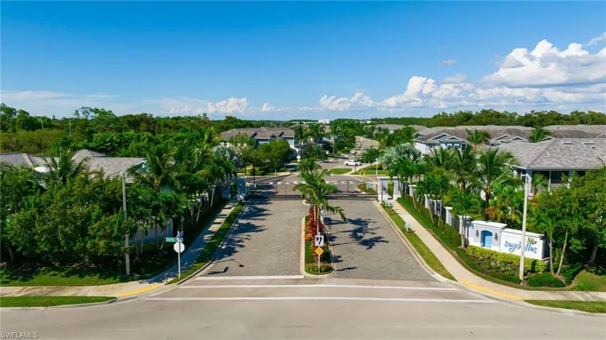 View of community gated entrance