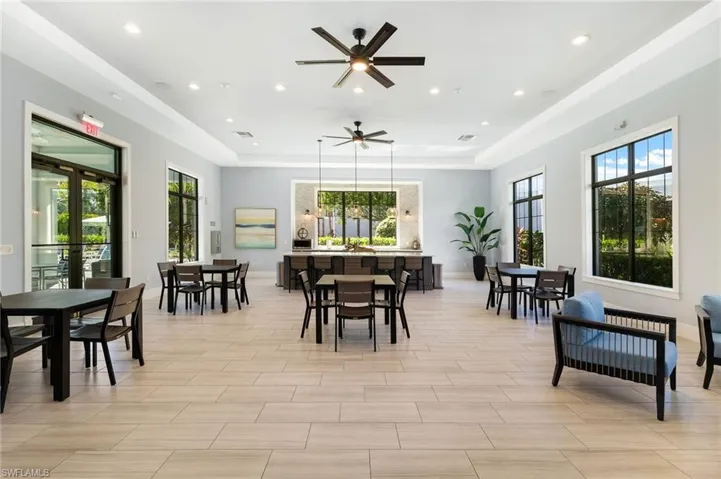 Community room for entertainment