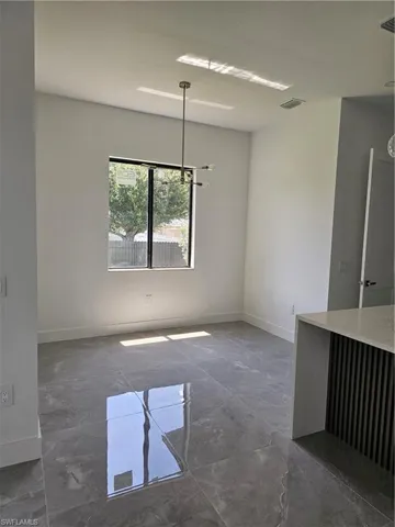 View of tiled empty room
