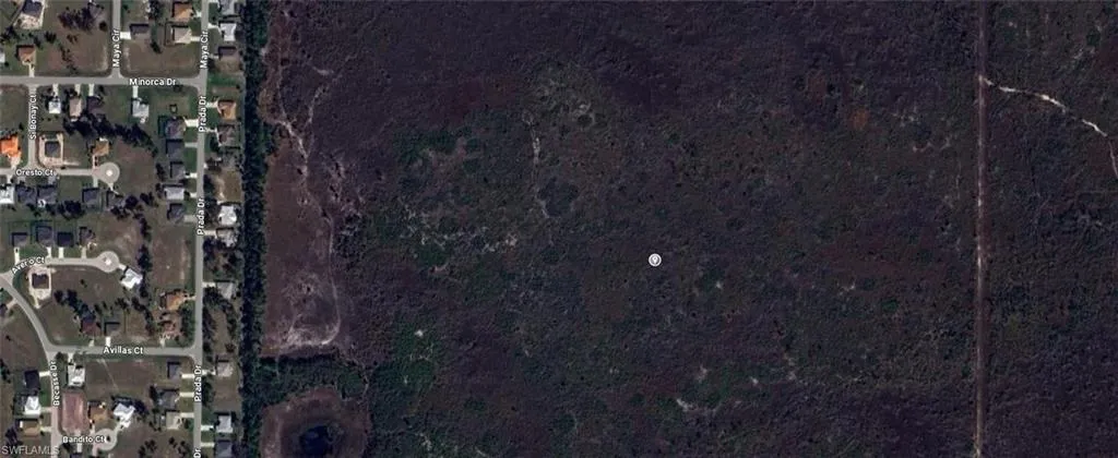 Aerial view of property's location