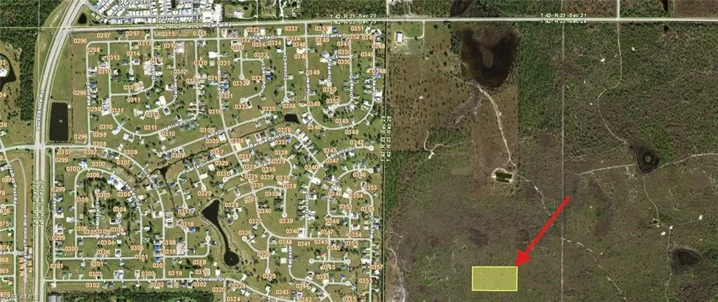 Aerial overview of property's location