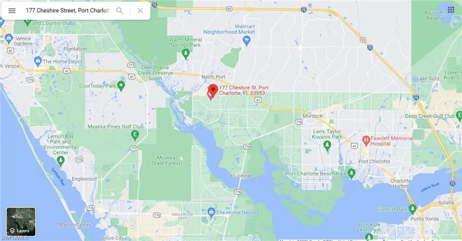 Close to I-75, the Gulf, Punta Gorda International airport and more - but not in the city.