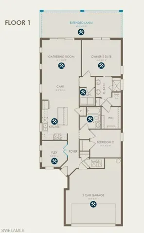 Floorplan with structural options